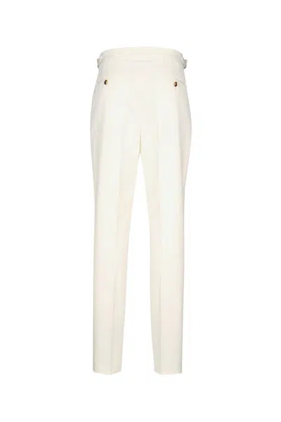 Brunello Cucinelli Gabardine Tailor Fit Trousers In Brown