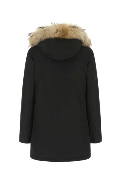 Woolrich Arctic Detachable Fur Parka Clothing In Black