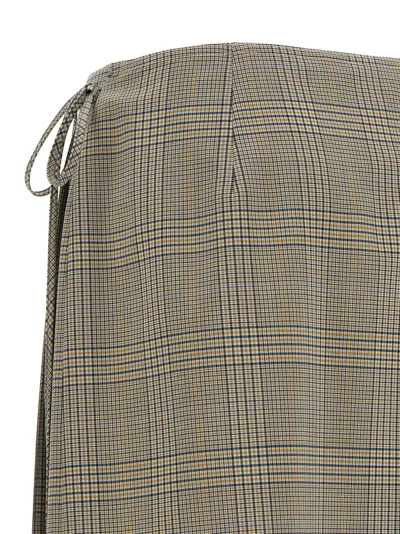 Marni Pleated Wrap Skirt In Red