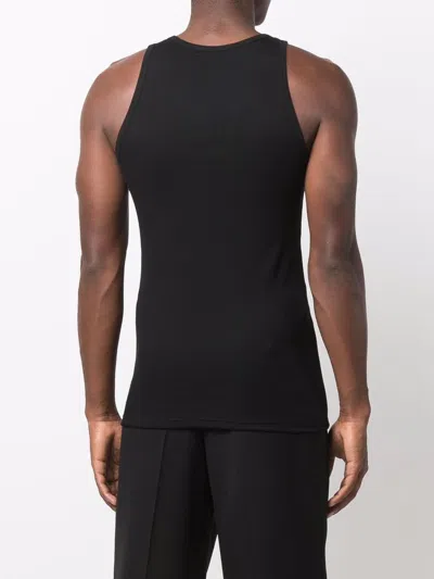 Tom Ford Ribbed Cotton And Modal-blend Tank Top In Black