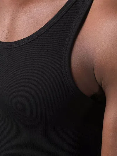 Tom Ford Ribbed Cotton And Modal-blend Tank Top In Black