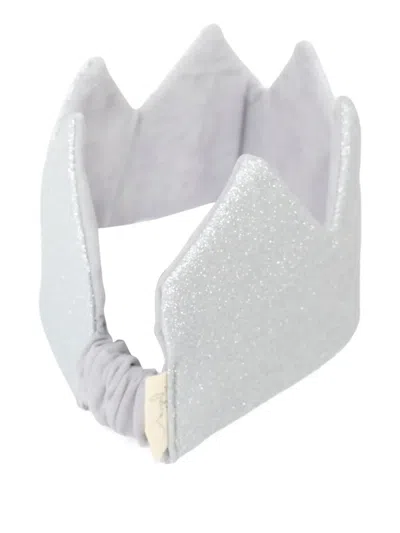 GLITTER-EMBELLISHMENT CROWN-SHAPE HEAD BAND