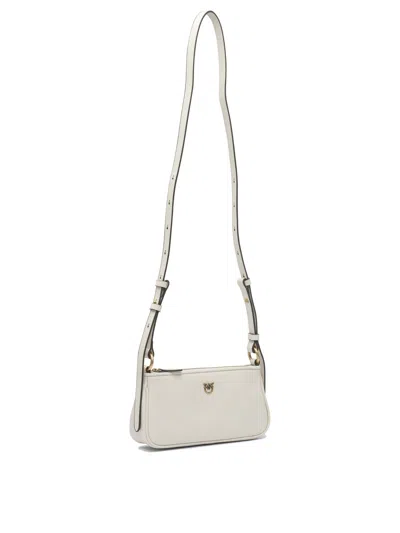 Pinko Mini Shoulder Bag In White