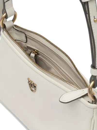 Pinko Mini Shoulder Bag In White