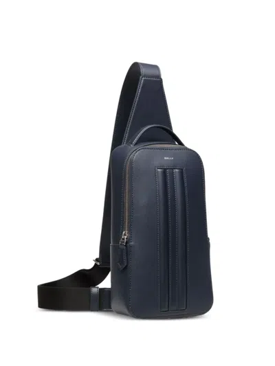 Bally Mythos Leather Top-handle Shoulder Bag In Blue