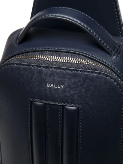 Bally Mythos Leather Top-handle Shoulder Bag In Blue
