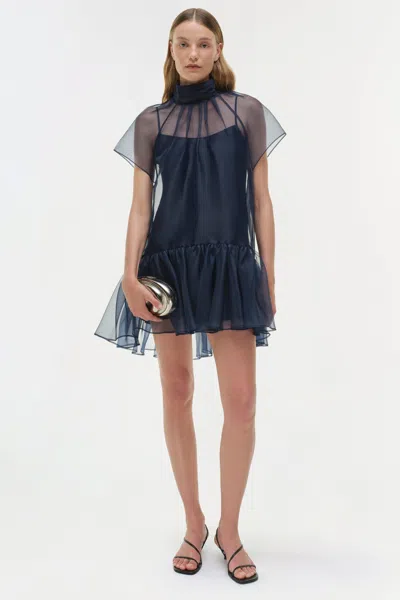 Simkhai Beaux Tiered Mini Dress In Black