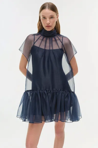 Simkhai Beaux Tiered Mini Dress In Black