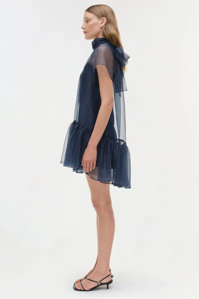 Simkhai Beaux Tiered Mini Dress In Black