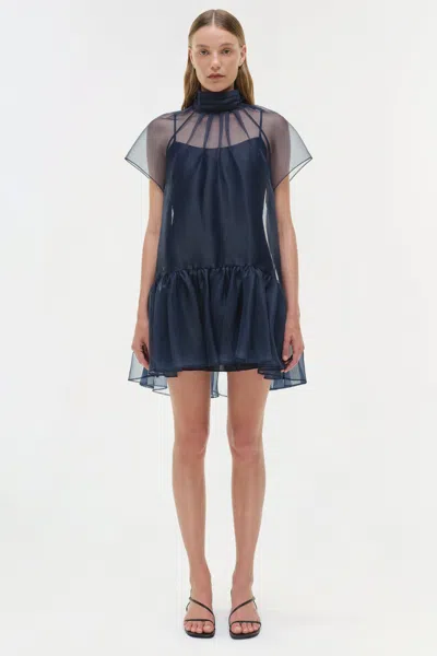 Simkhai Beaux Tiered Mini Dress In Black