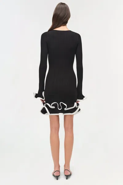 Simkhai Avalon Ruffled Mini Dress In Black