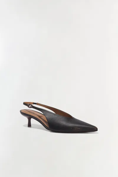 Simkhai Sylvie Leather Slingback Pumps In Brown