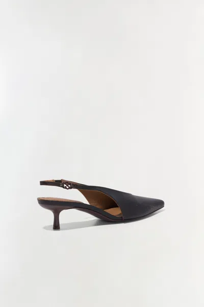 Simkhai Sylvie Leather Slingback Pumps In Brown