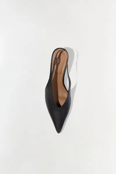 Simkhai Sylvie Leather Slingback Pumps In Brown