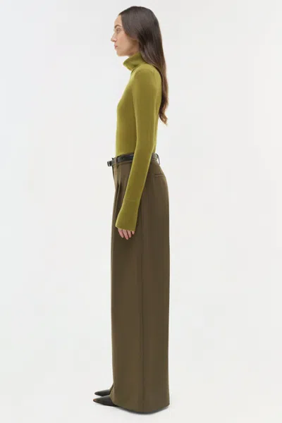Simkhai Women's Knitted Fenwick Cashmere Turtleneck In Pear In Green