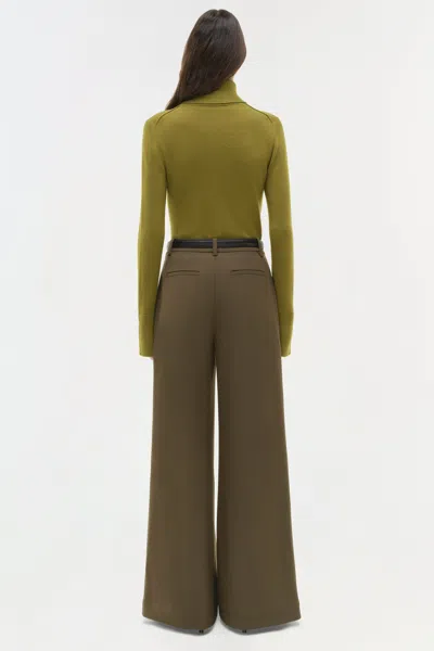 Simkhai Women's Knitted Fenwick Cashmere Turtleneck In Pear In Green