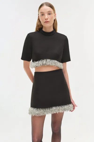 Simkhai Dua Embellished Miniskirt In Black