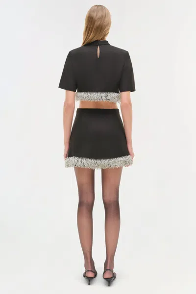 Simkhai Dua Embellished Miniskirt In Black
