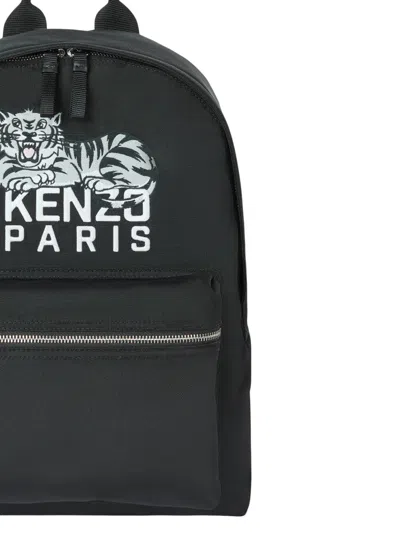 Kenzo Backpack With Adjustable Straps And Top Handle In Black