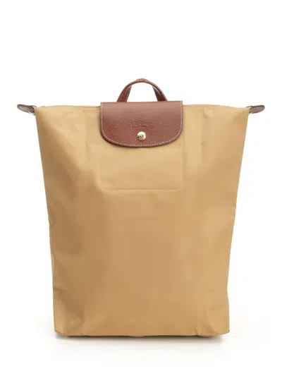 Longchamp Paris Le Pliage Original Backpacks & Travels Beige