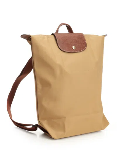 Longchamp Paris Le Pliage Original Backpacks & Travels Beige