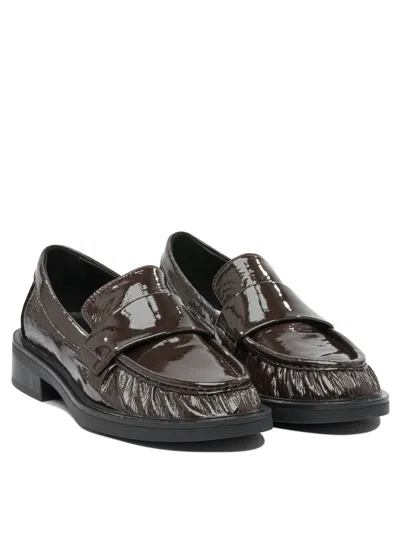 Strategia Brown Rubber Sandals In Brown