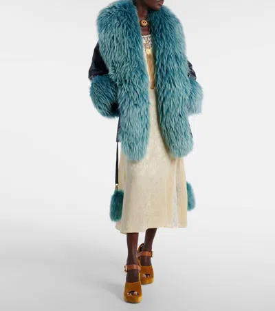 Chloé Chloe' Women Aria Velvet Sandals In Gold