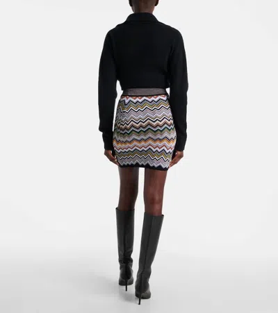 Missoni Mini Skirt With Chevron Pattern In Multi