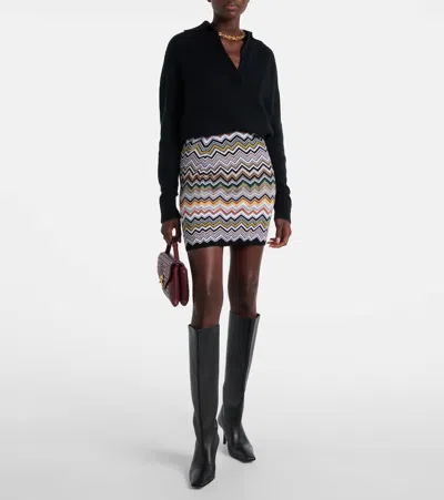 Missoni Mini Skirt With Chevron Pattern In Multi