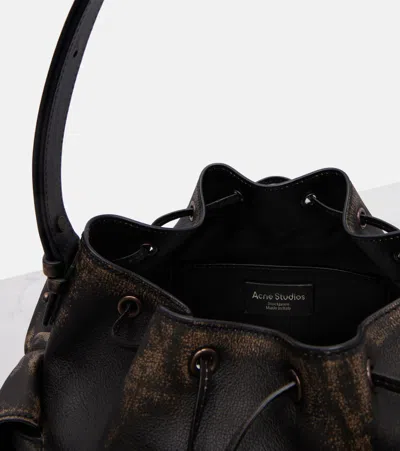 Acne Studios Brown Multipocket Bucket Bag In Brown