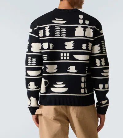 Jw Anderson Black Sweater With Graphic Print J.w Anderson In Black
