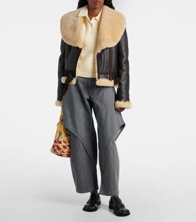 Jw Anderson "sculptural" Jeans In Gray