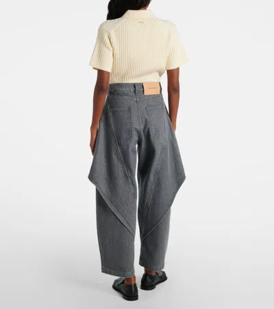 Jw Anderson "sculptural" Jeans In Gray