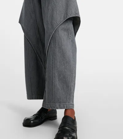 Jw Anderson "sculptural" Jeans In Gray