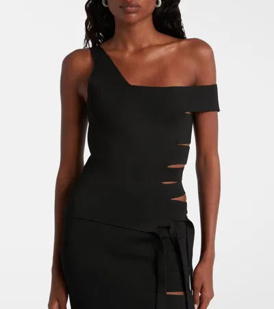 Mugler Topwear In Black Viscose In Black