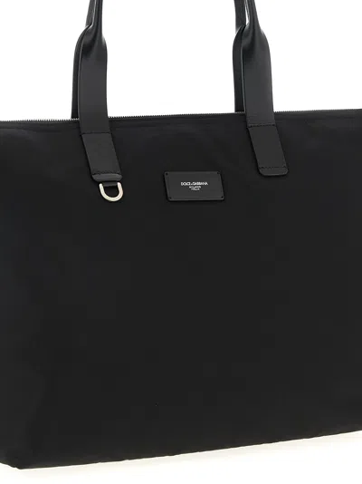 Dolce & Gabbana Structured Tote Bag With Metal Hardware And Top Handles