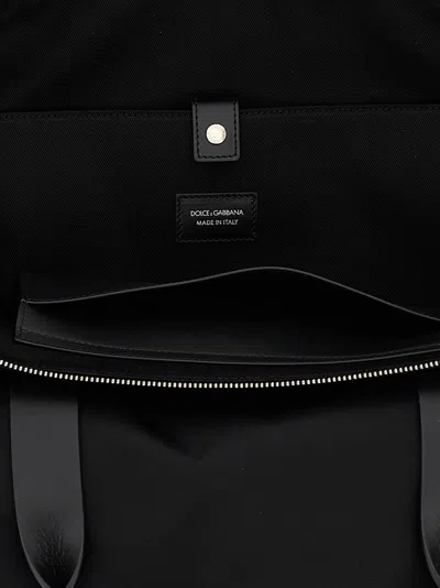 Dolce & Gabbana Structured Tote Bag With Metal Hardware And Top Handles