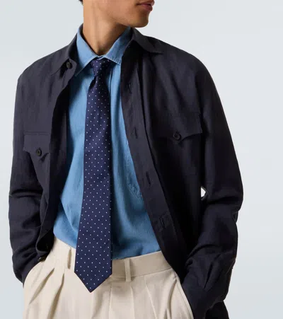 Rubinacci Denim Shirt In Blue