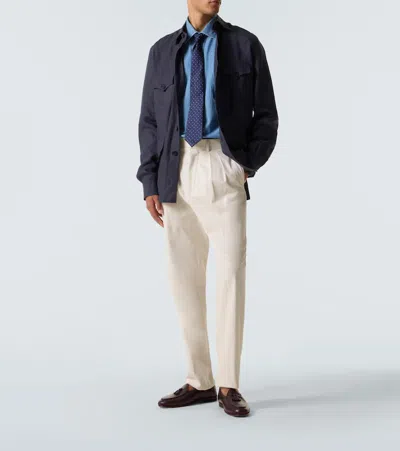 Rubinacci Denim Shirt In Blue