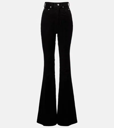 Rick Owens Bootcut Trousers Flared Leg In Black
