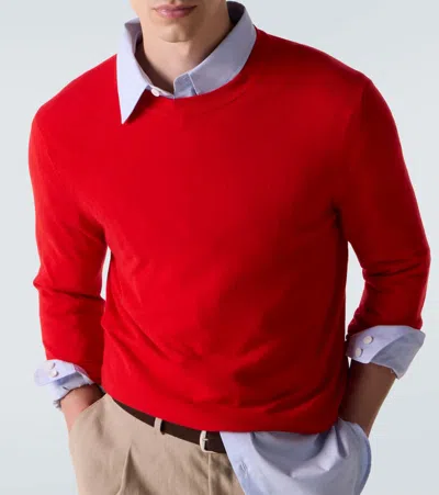 Arch4 Mr Carlos Cashmere Sweater In Red