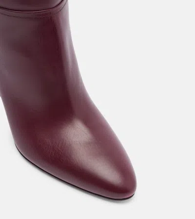 Paris Texas Lavinia Boot 75 High Heels Boots In Bordeaux Leather In Burgundy