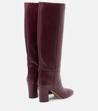 Paris Texas Lavinia Boot 75 High Heels Boots In Bordeaux Leather In Burgundy