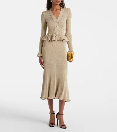 金属丝加长连衣裙