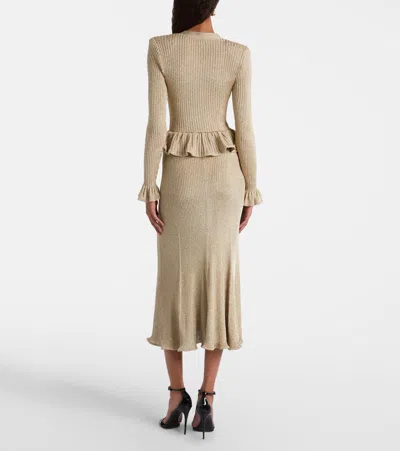 金属丝加长连衣裙