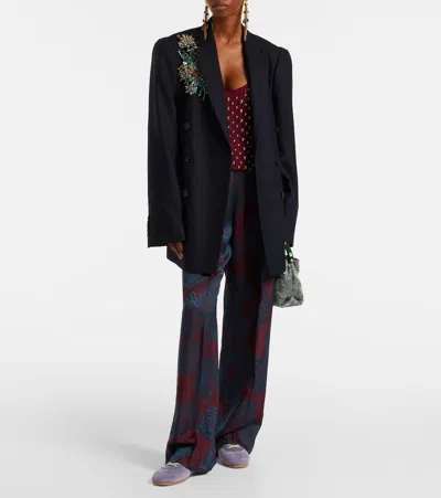 Dries Van Noten Lilac Suede Sneakers In Purple