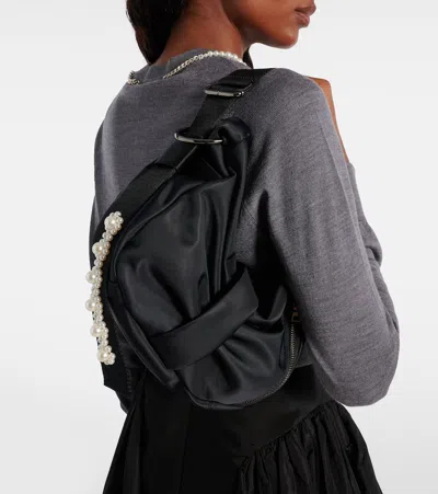 Simone Rocha Sling Bow Shoulder Bag In Black