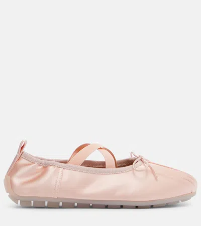 Simone Rocha Ballerina Grip Satin Ballet Flats In Multi