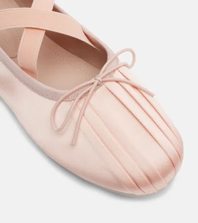 Simone Rocha Ballerina Grip Satin Ballet Flats In Multi