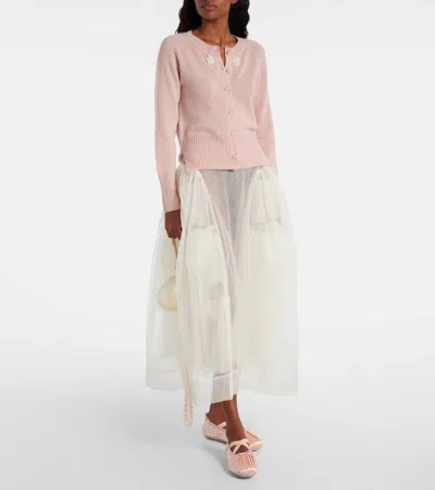 Simone Rocha Ballerina Grip Satin Ballet Flats In Multi